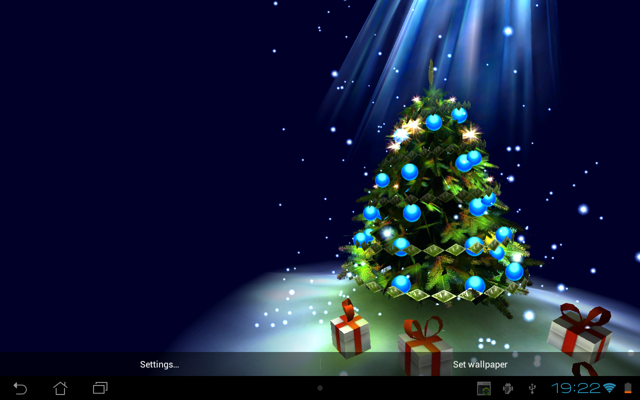 3d Christmas Tree HD Wallpaper Android App