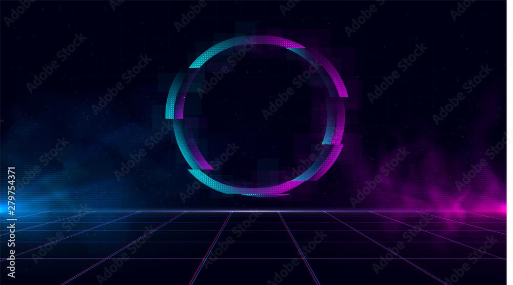 🔥 Free download Synthwave background Dark Retro Futuristic backdrop ...