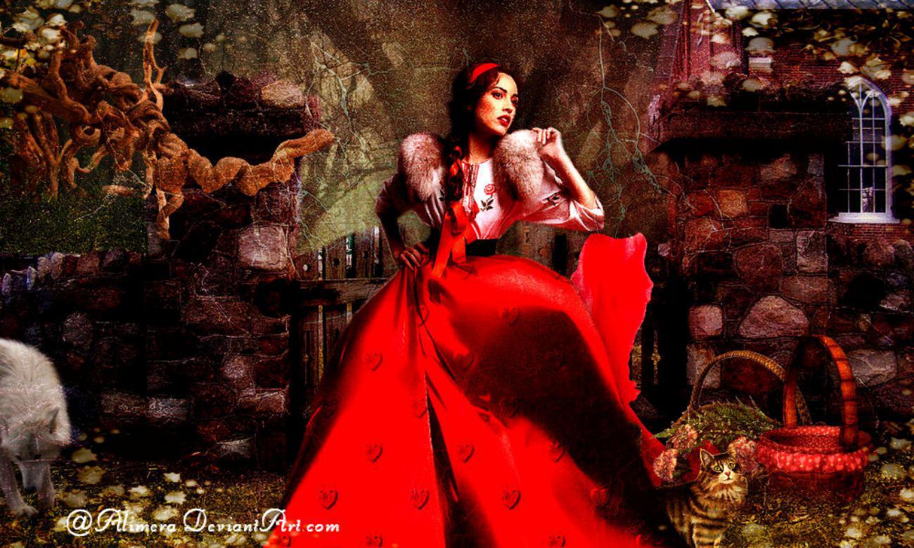 Red Riding Hood Wallpaper HD Desktopinhq