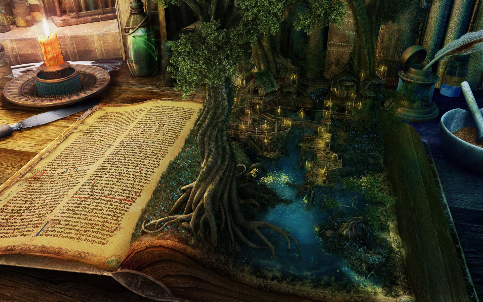 The Apothecary Tome Wallpaper iPhone