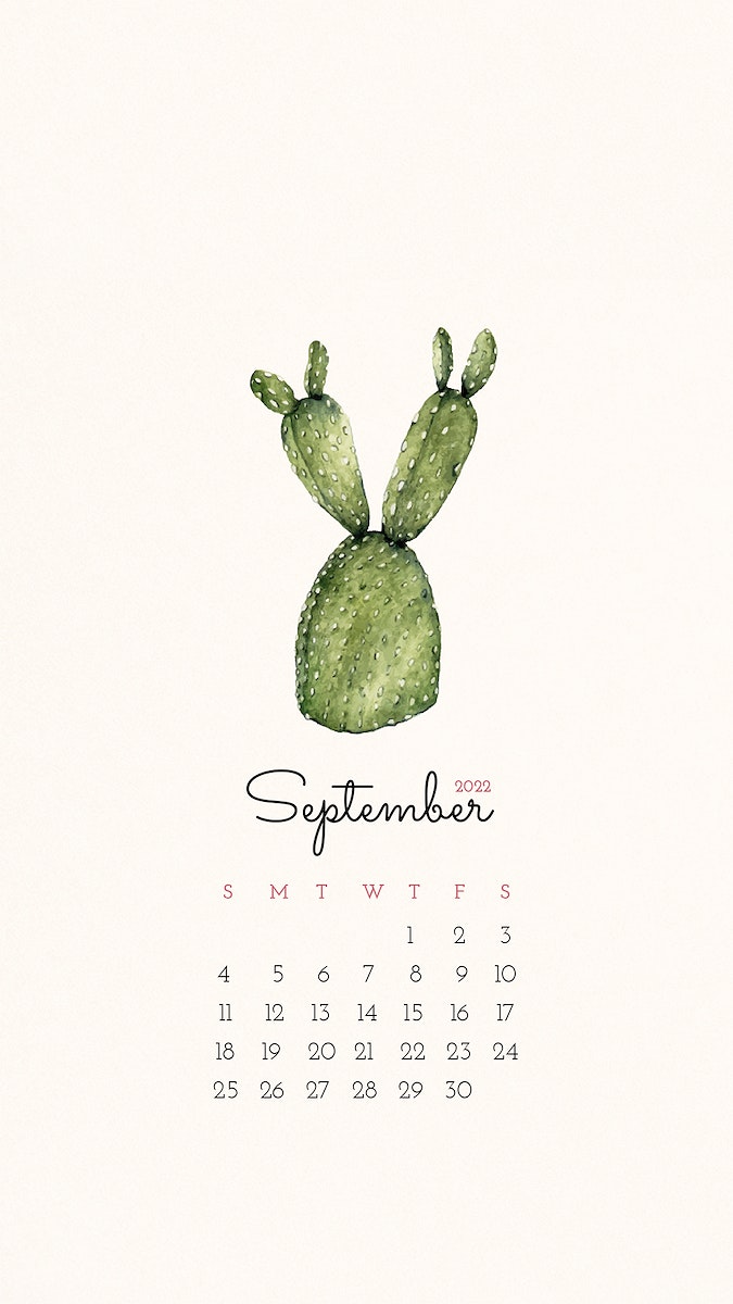Cute September Calendar Template Psd Rawpixel