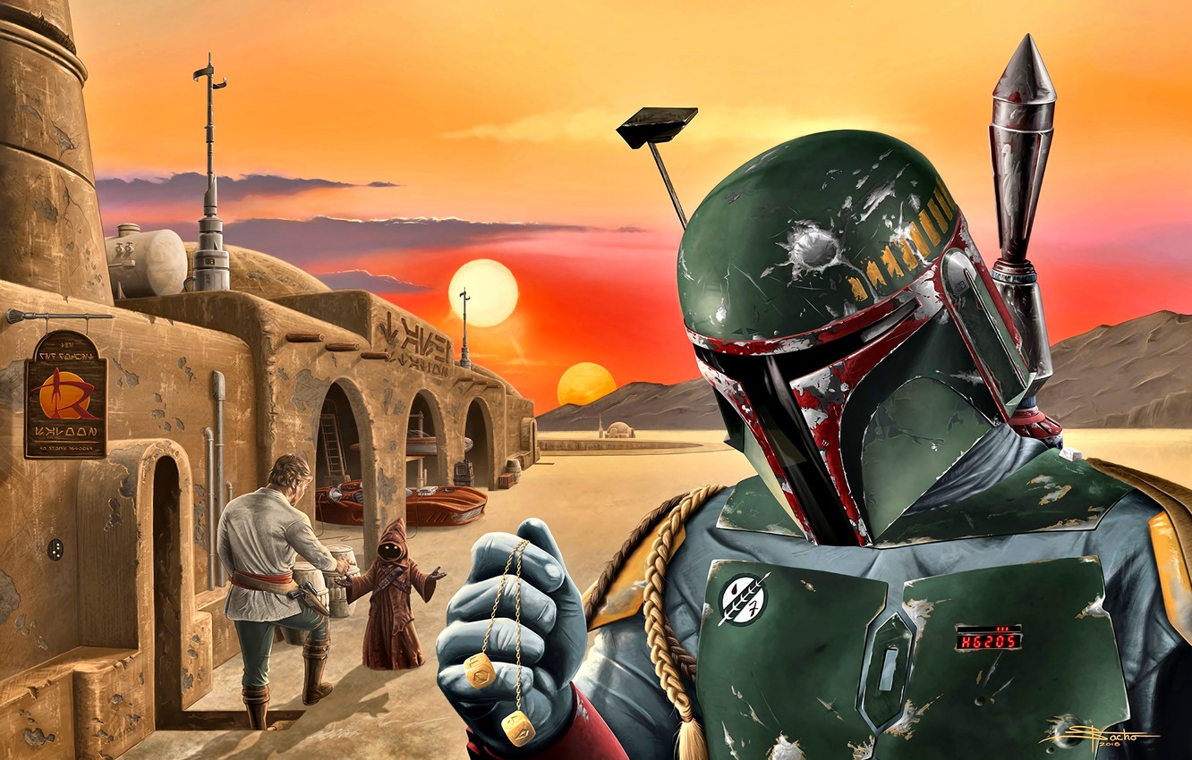 Wallpaper Star Wars Boba Fett The Bounty Hunter Tatooine Java