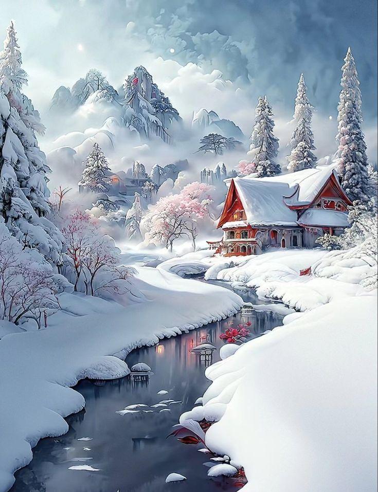 Xhgy On In Winter Scenery Landscape