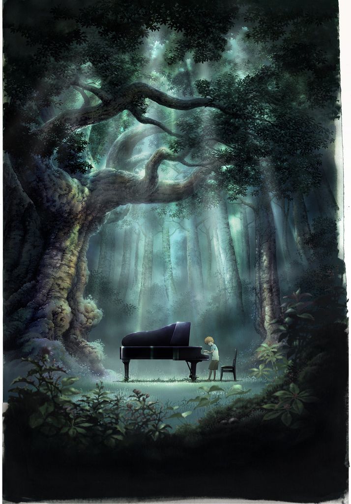 Richard Rowand On Fantasy Piano Art Scenery Forest