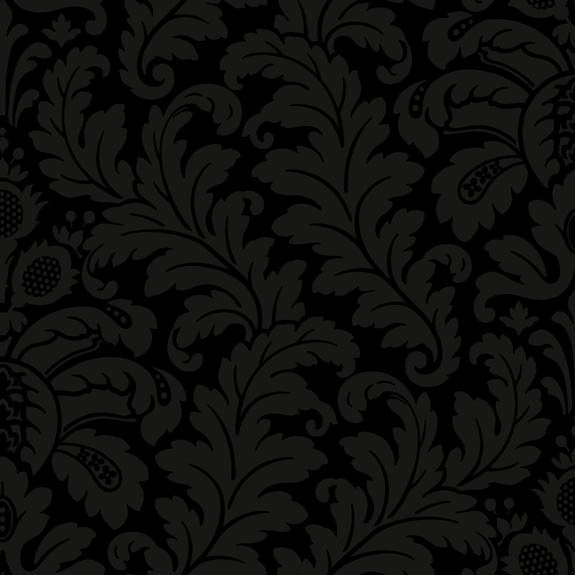 Traditional Damask Wallpaper In Black And Grey Design By Candice Olson