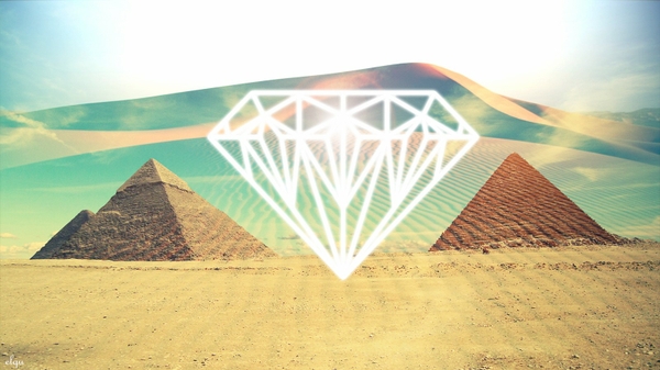 Diamonds Pyramids Diamond Desert Wallpaper Desktop