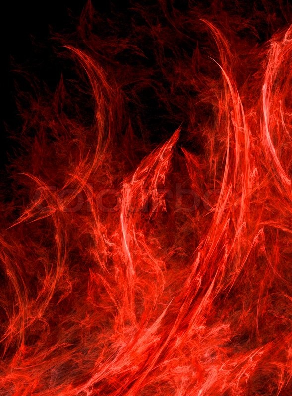 Red Fire Flames Background