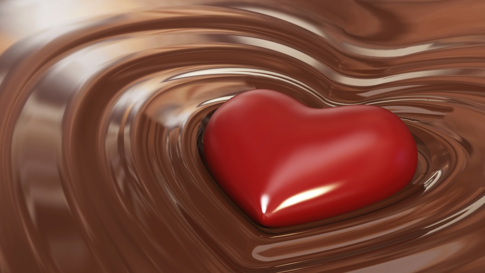 Chocolate Heart HD Wallpaper Of Love