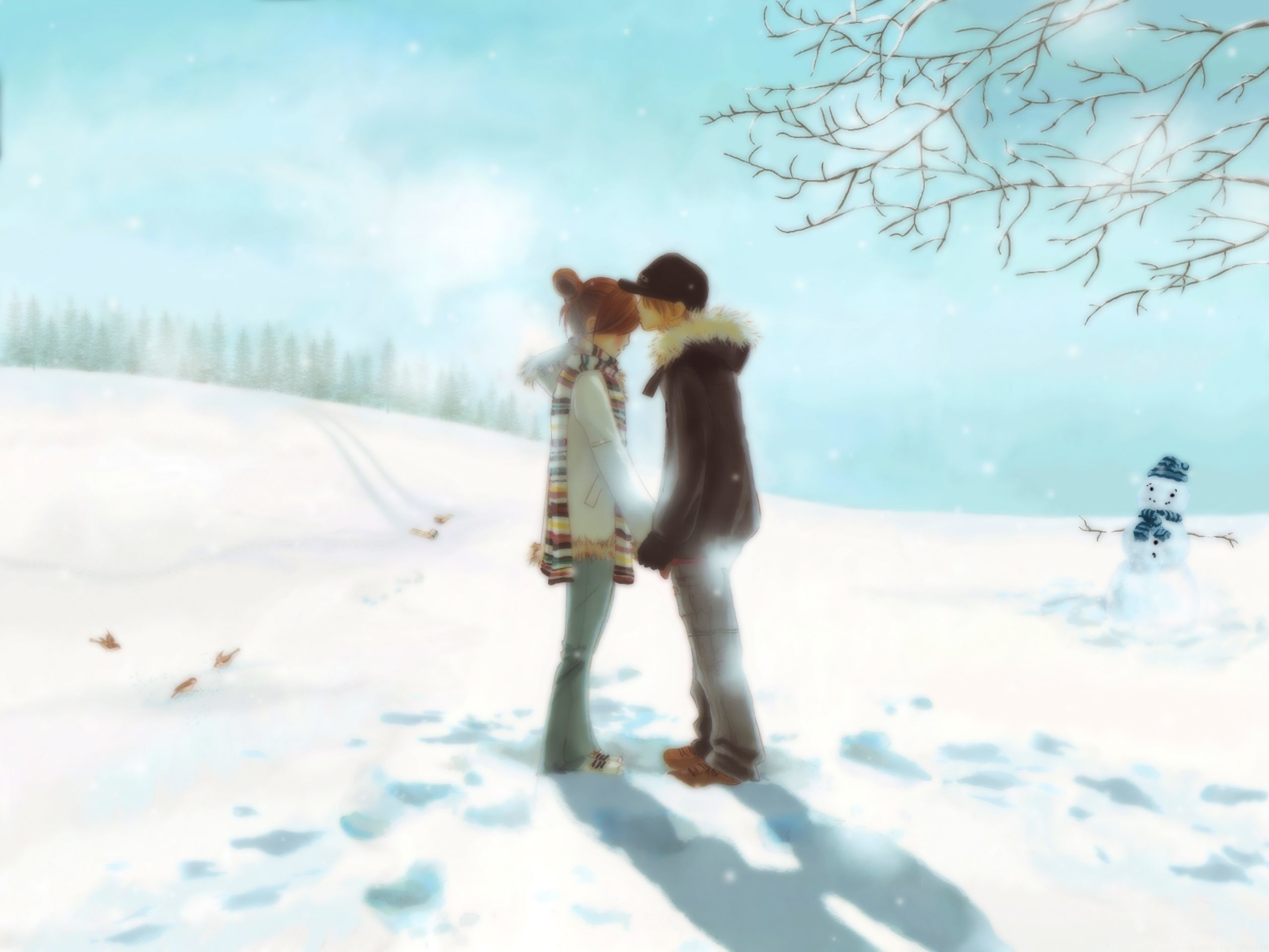 Sweet Couple Anime Wallpaper
