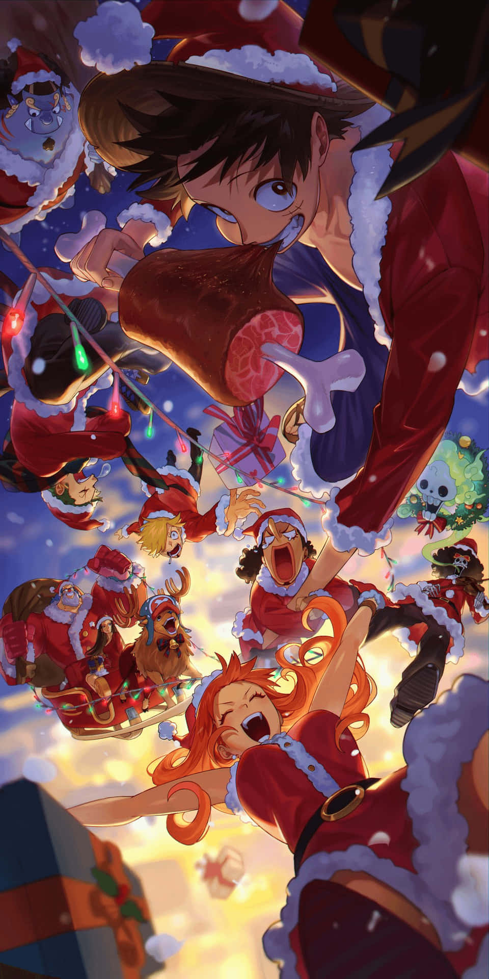 One Piece Christmas Wallpaper