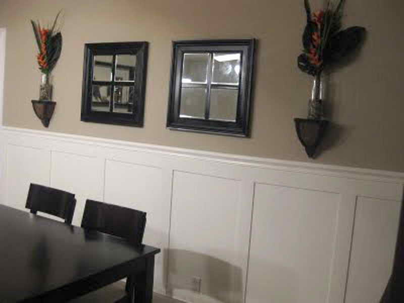 Faux Wainscoting Wallpaper Small