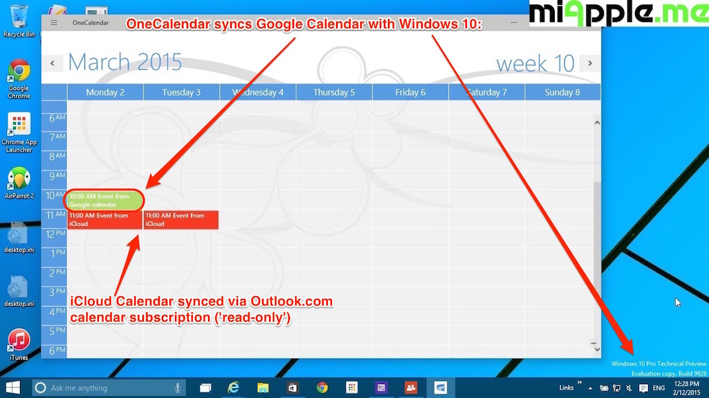 Onecalendar Syncs Google Calendars With Windows Miapple Me