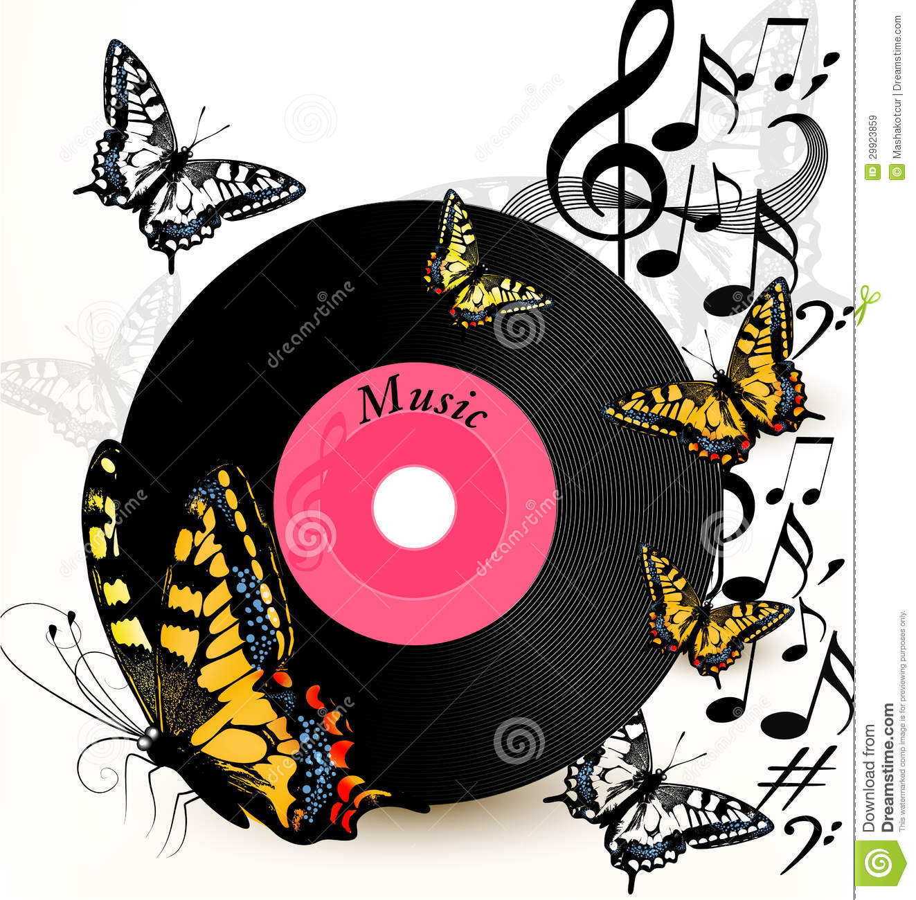 Cute Music Note Background Abstract Background With