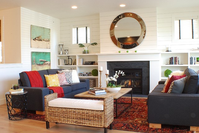 Modern Farmhouse Living Room PC Android iPhone and iPad Wallpapers