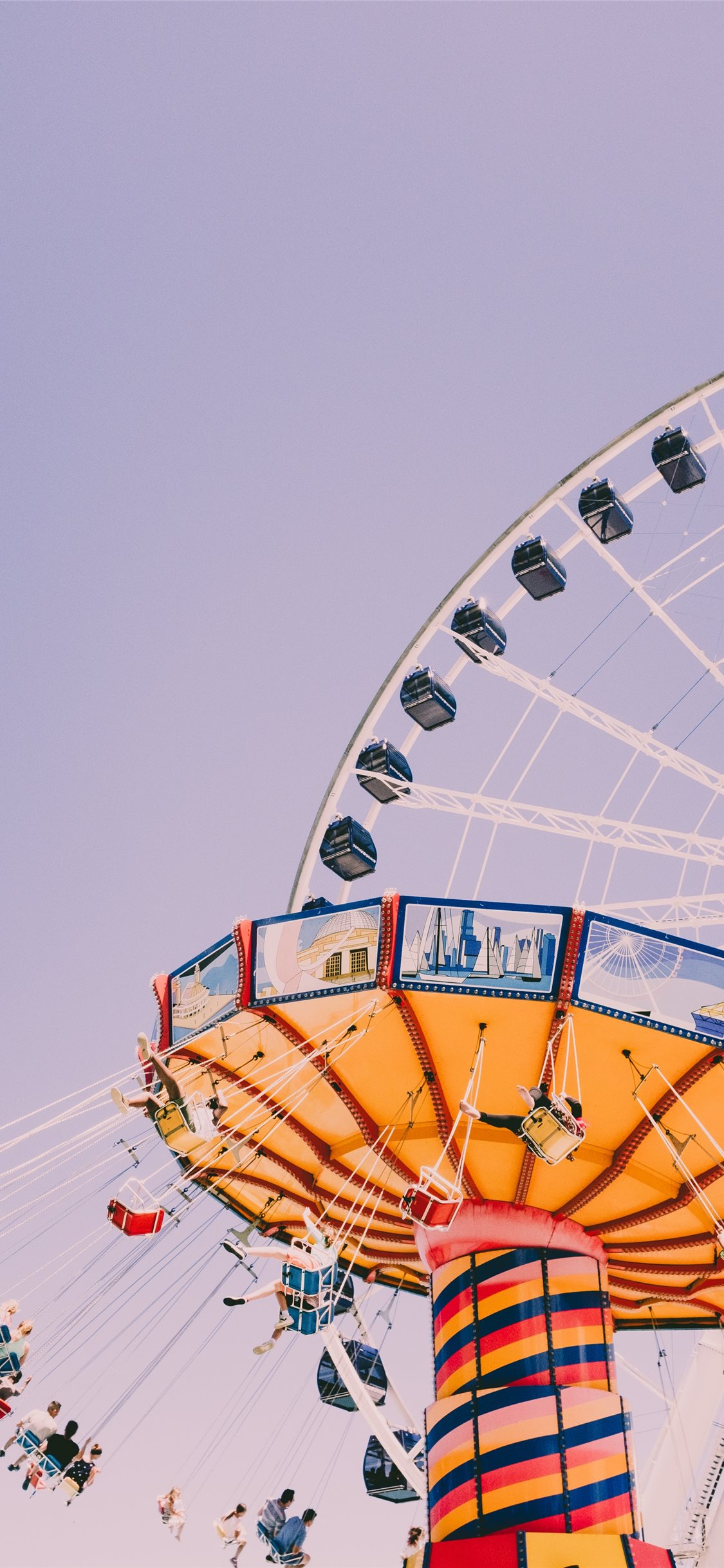 Navy Pier Chicago United States iPhone Wallpaper