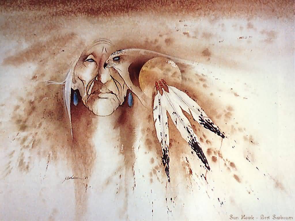 Native American Mix Paintings