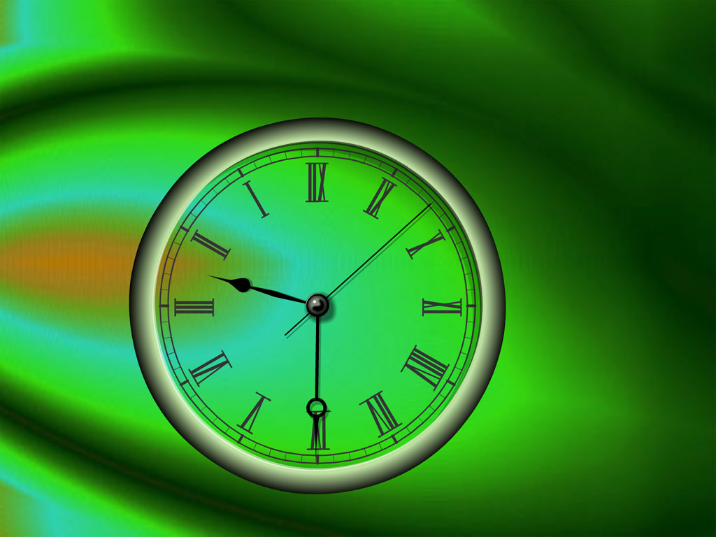 Reverse Clock screensaver turn time back