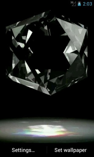 View bigger   Black Diamond Live Wallpaper for Android screenshot