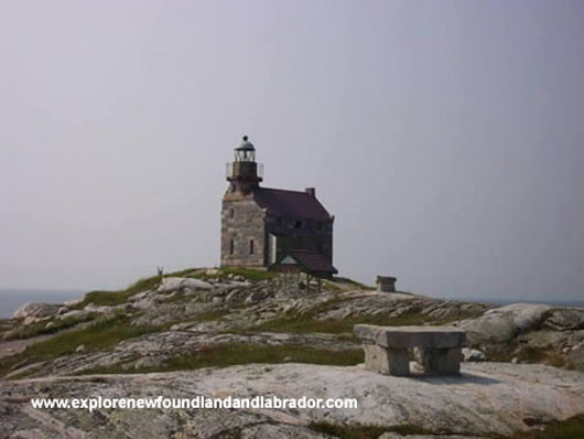 Historic Stone Lighthouse In Rose Blanche Newfoundland And Labrador