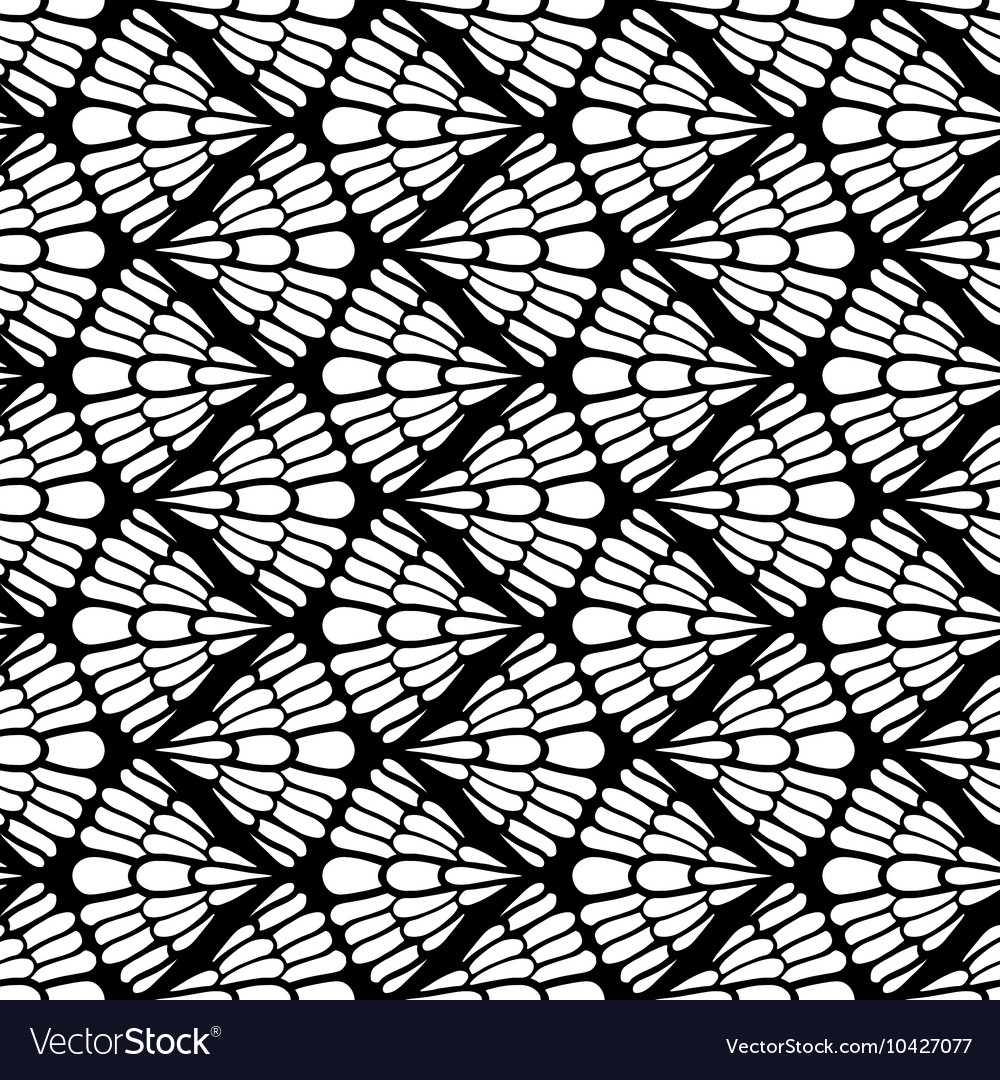 Black Patterned Wallpaper Royalty Vector Image