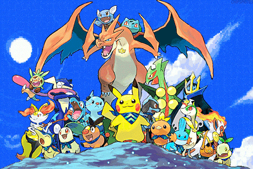 Pokmon Super Mystery Dungeon official artwork by Ken Sugimori 500x335