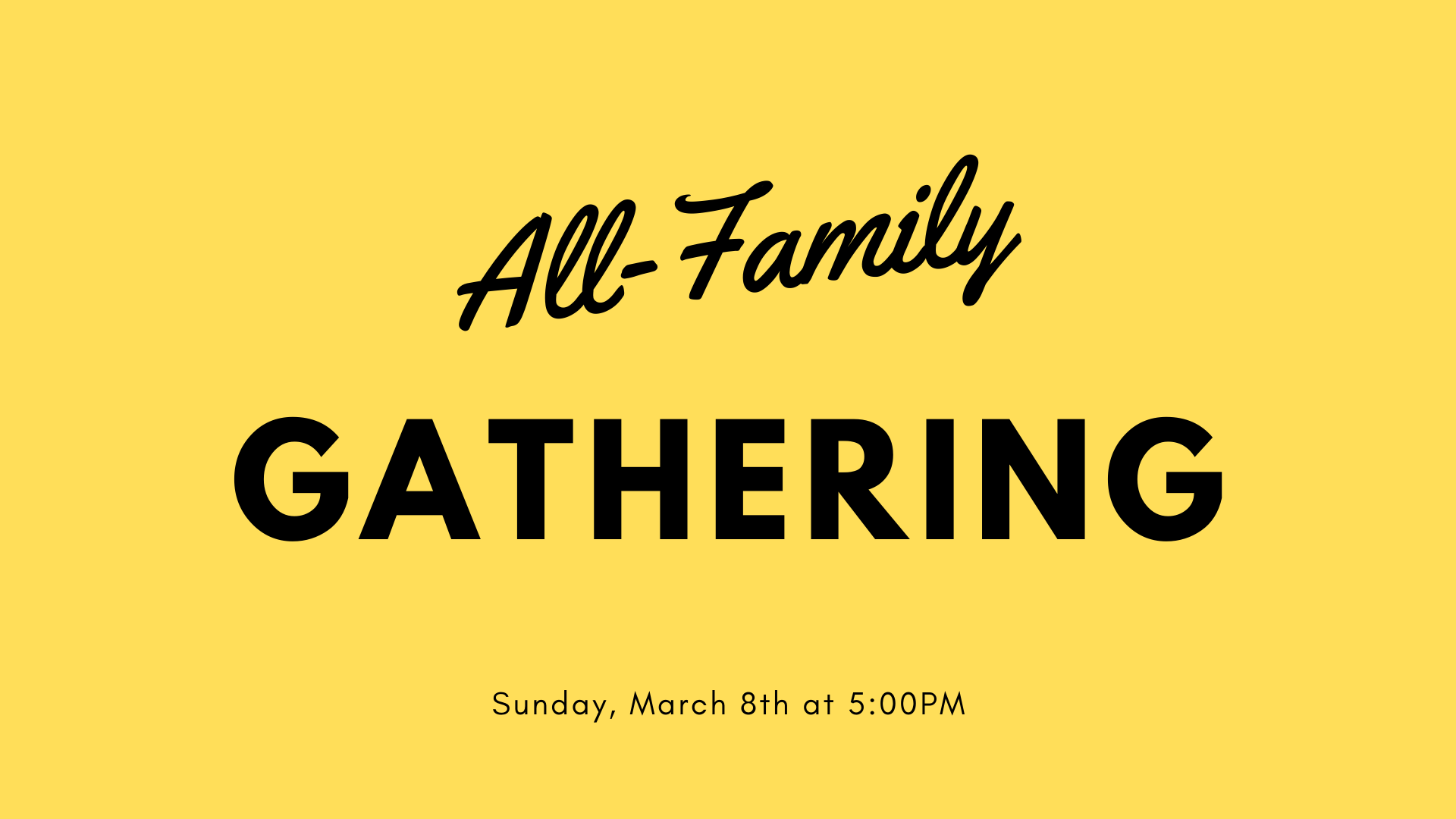 All Family Gathering Redemption Bible Church