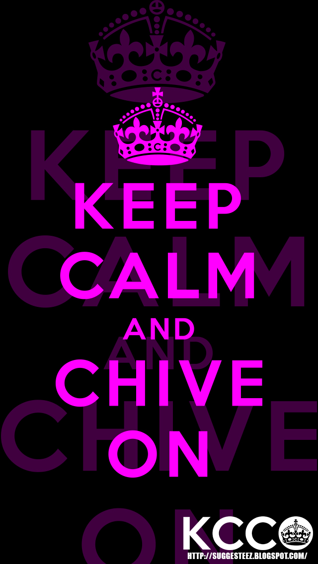 KCCO Black Pink Keep Calm and Chive On Classic iPh by suggesteez on