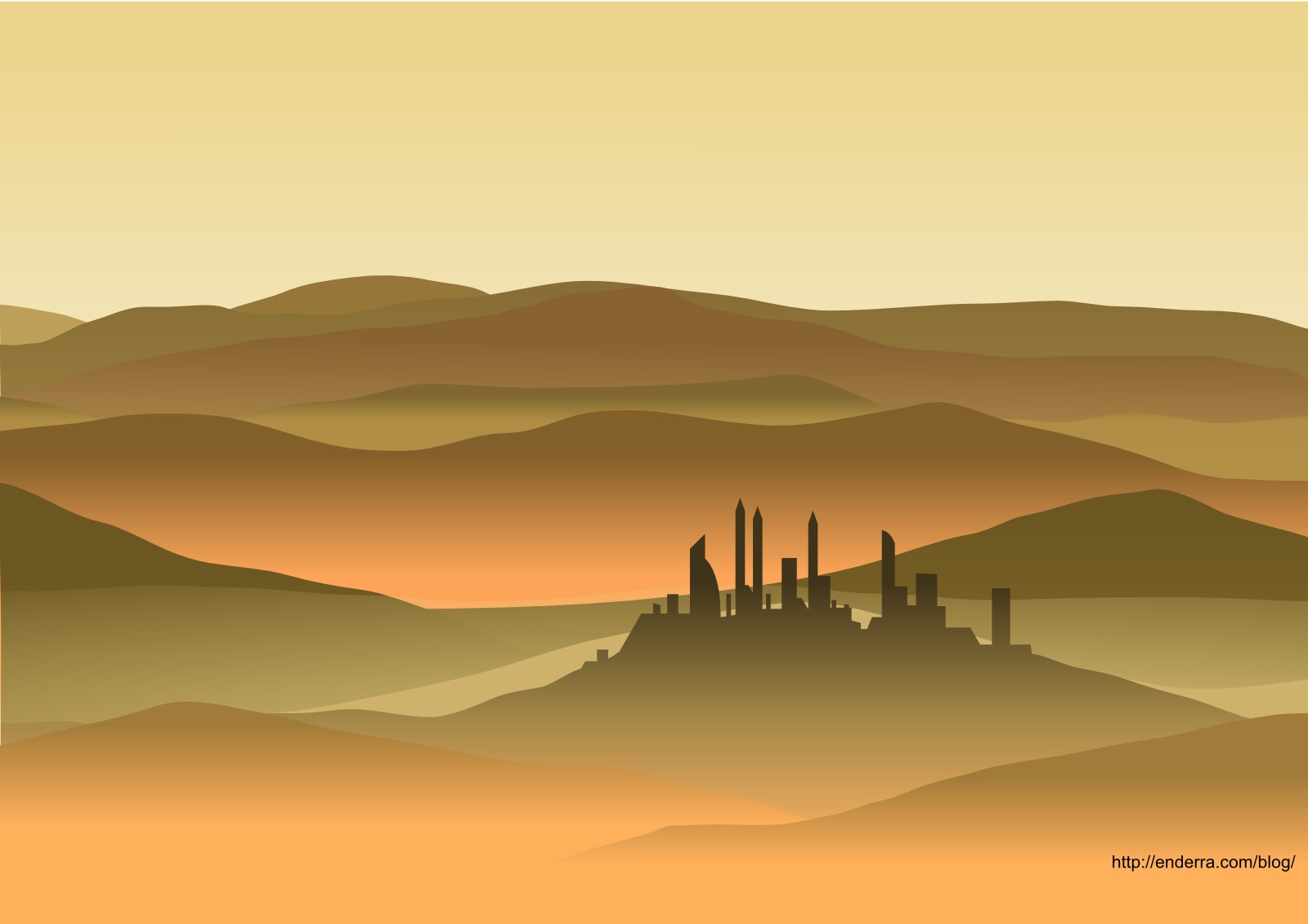 Desert Landscape Wallpaper Enderra