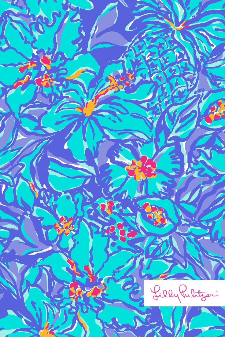 Lilly Pulitzer Mai Tai iPhone Wallpaper Preppy Patterns