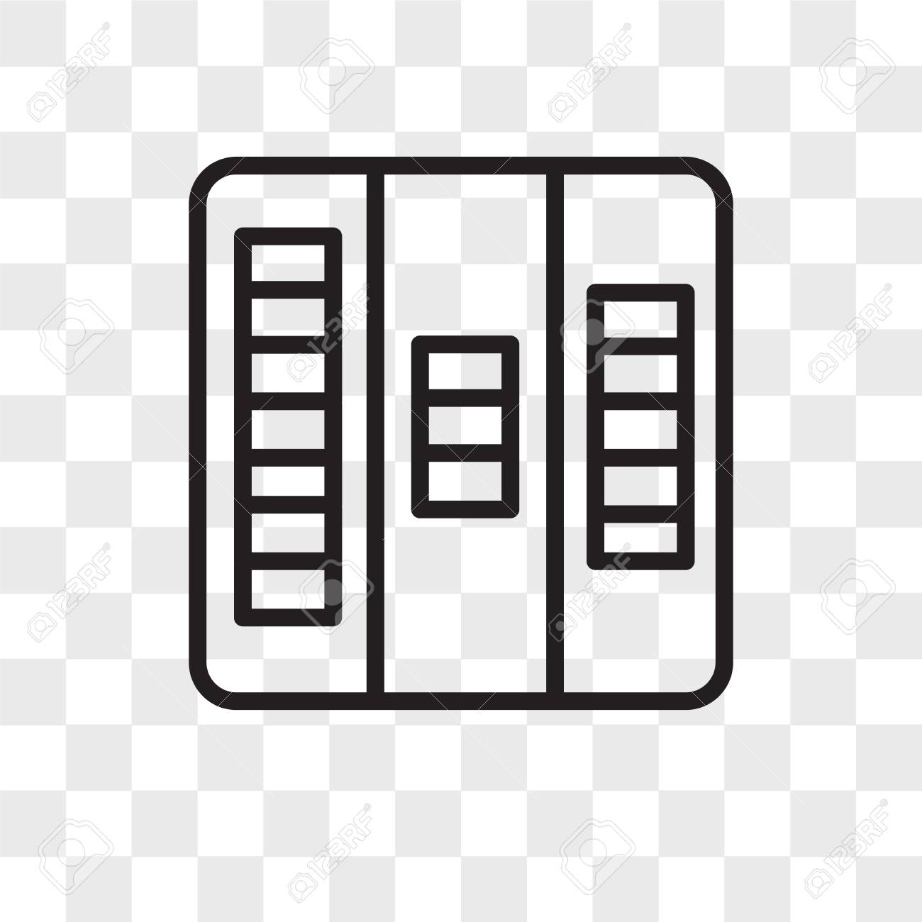 Kanban Vector Icon Isolated On Transparent Background