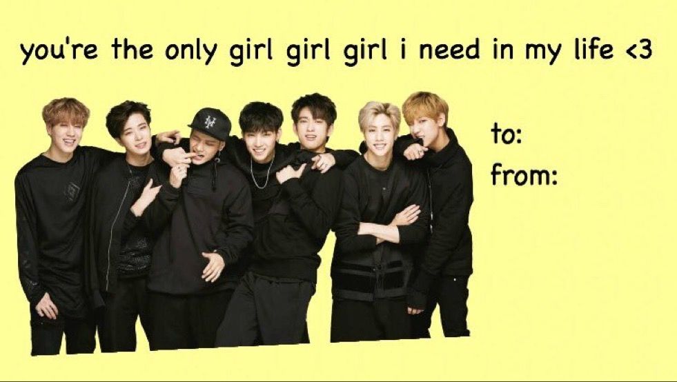 Kpop Valentine S Day Card Funny Valentines Cards