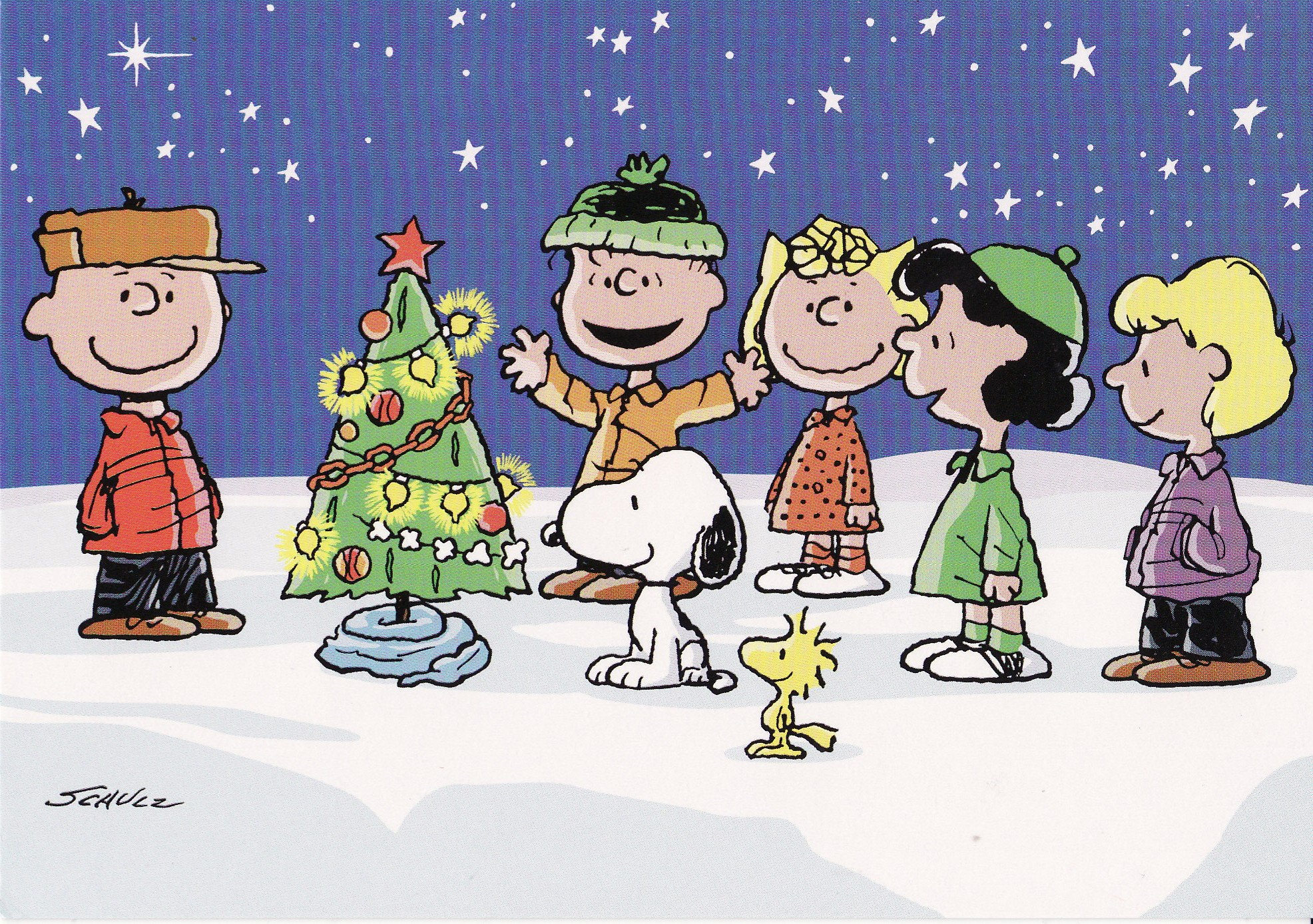 Peanuts Gang Christmas Wallpaper - WallpaperSafari