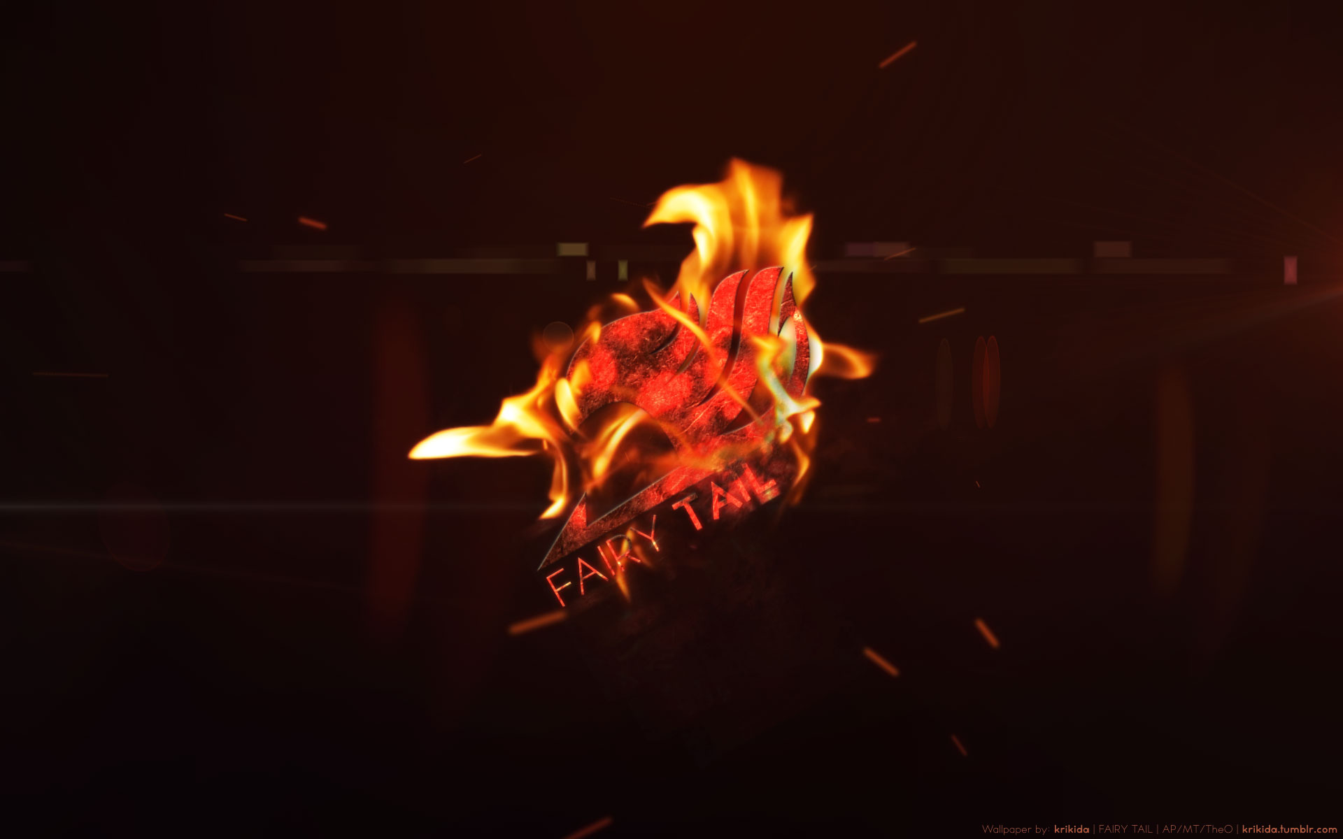 Burning Fairy Tail Logo HD Wallpaper