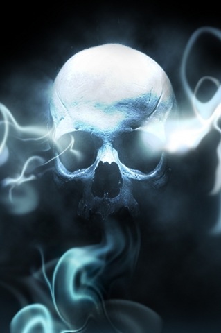 smoking skull by Minifixer on
