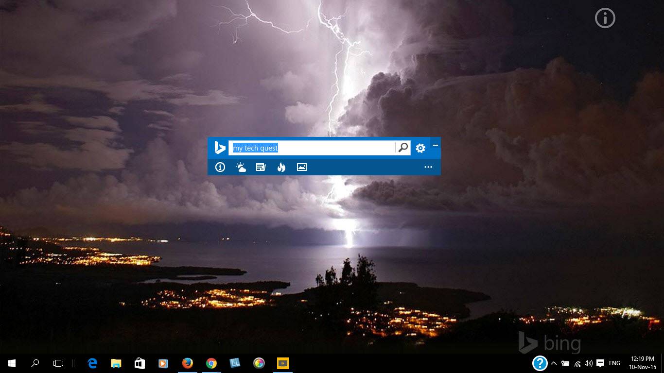 All You Need To Do Is And Install Bing Desktop In Your