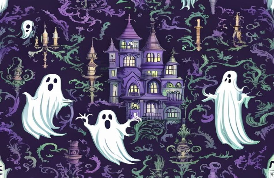 Disney Haunted Mansion Wallpaper Stencil