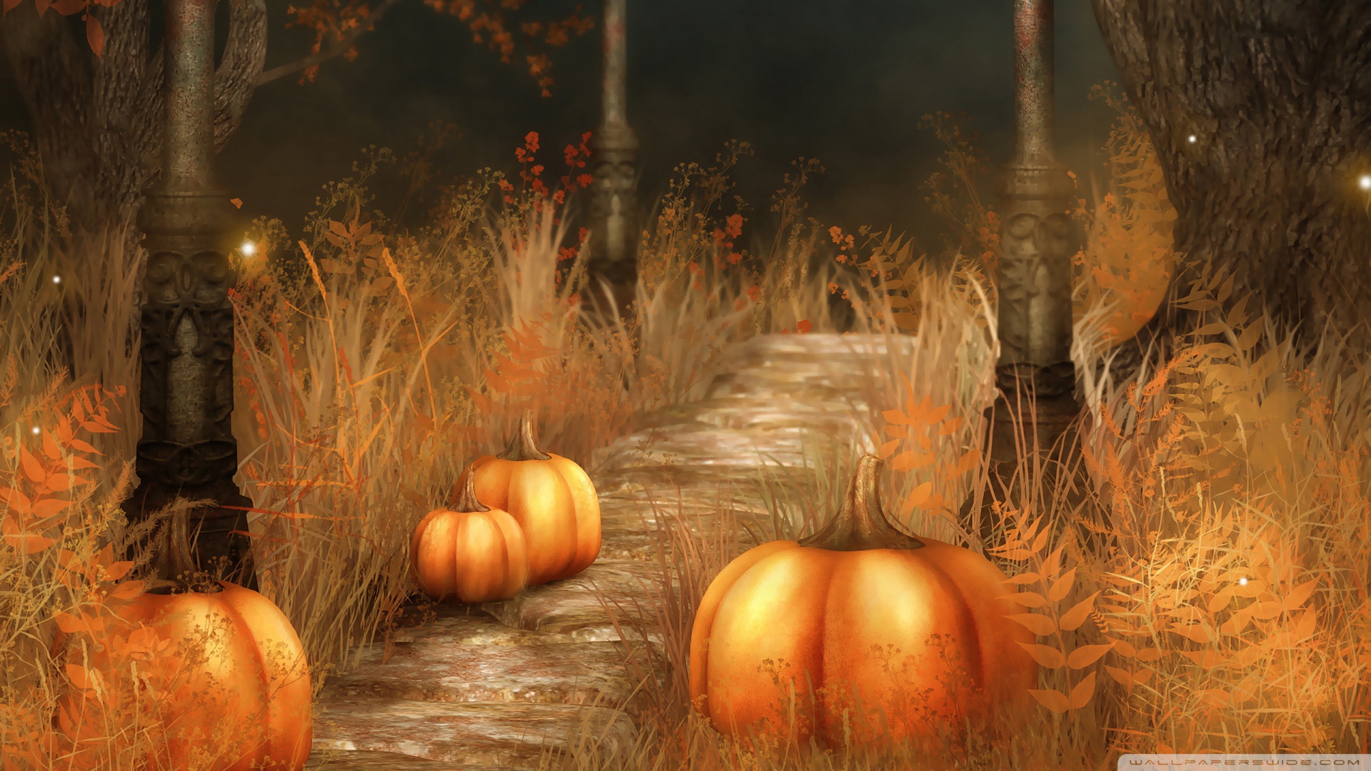 Pumpkins Halloween Wallpaper Download 1920x1080