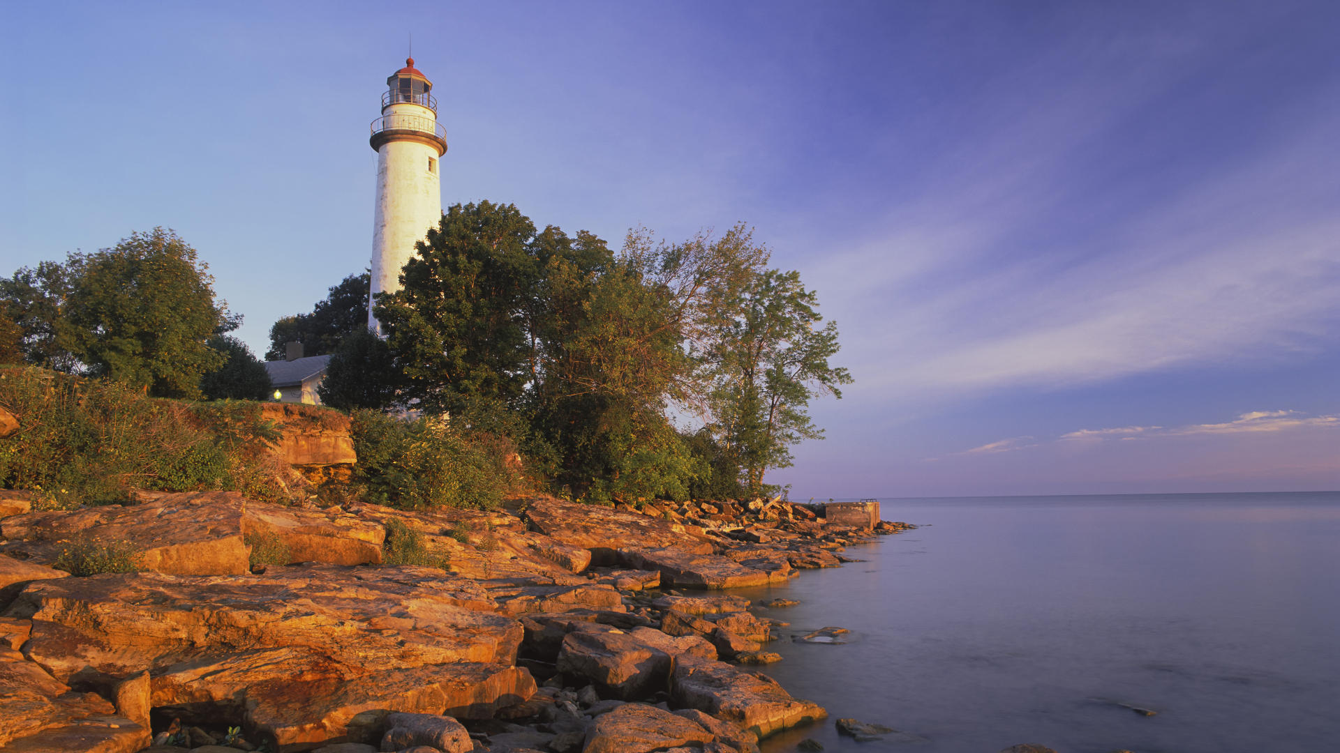 Wallpaper Pointe Aux Barques Lighthouse Lake Huron Michigan
