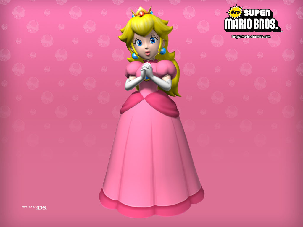 New Super Mario Brothers Princess Peach Wallpaper