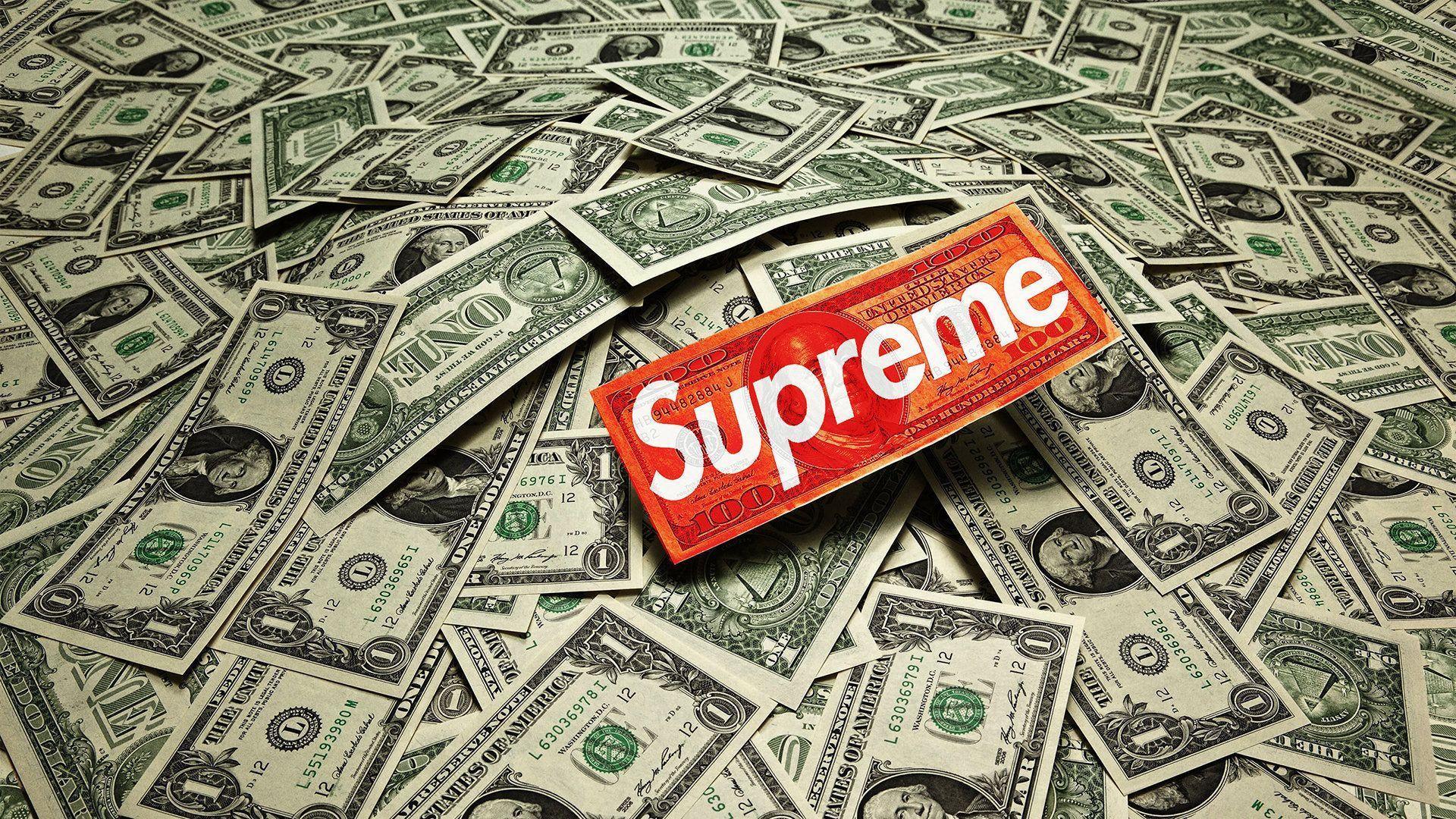 Supreme Money Wallpaper Top Background