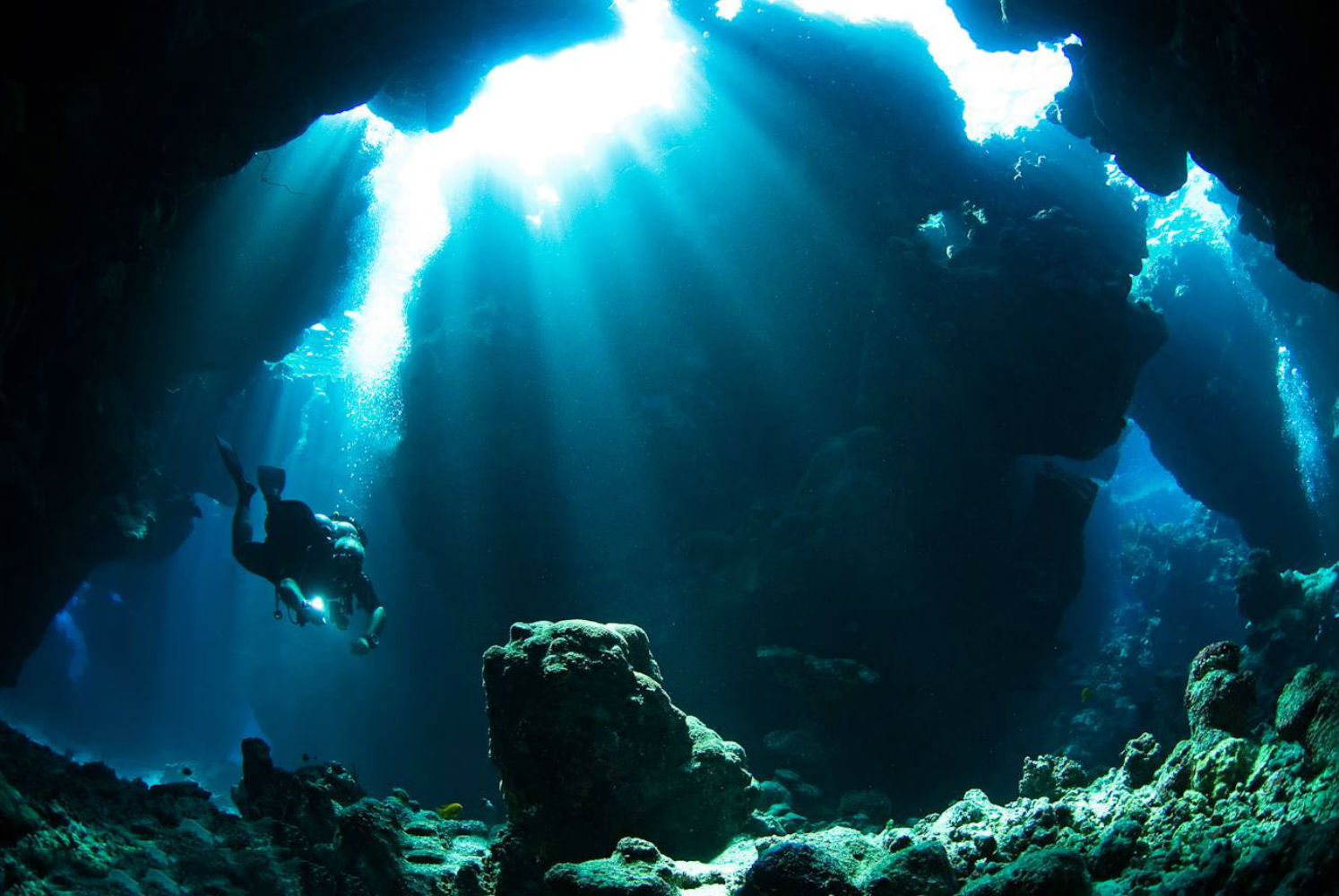 Cave diving underwater wallpaper 1494x1000 118270 WallpaperUP