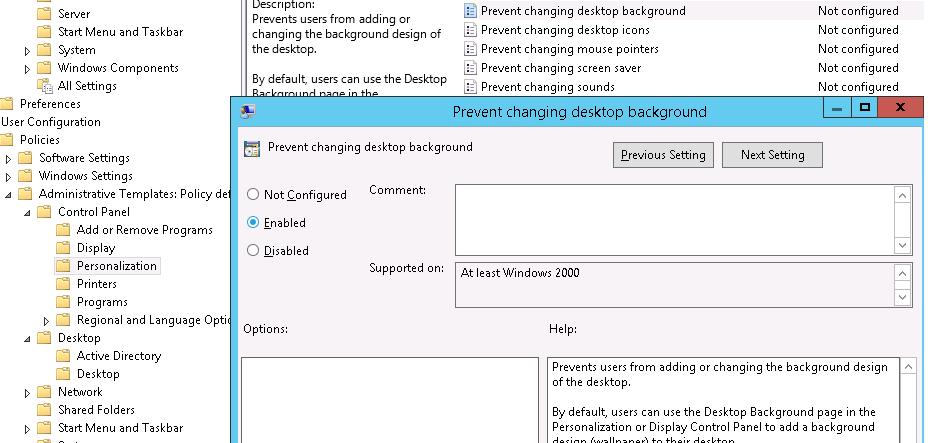 Free download Setting Desktop Wallpapers Background Using Group Policy