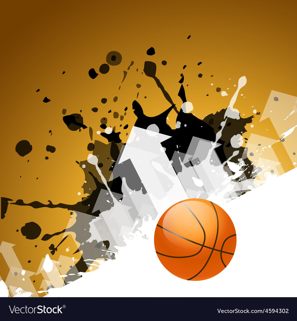 Abstract Background Basketball Royalty Vector Image