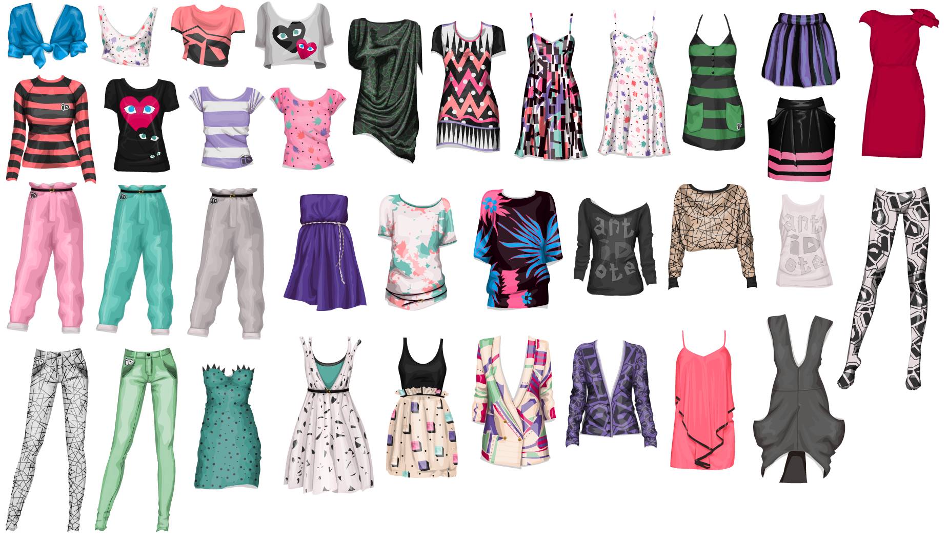 Stardoll Clothes A Bunch Of Different