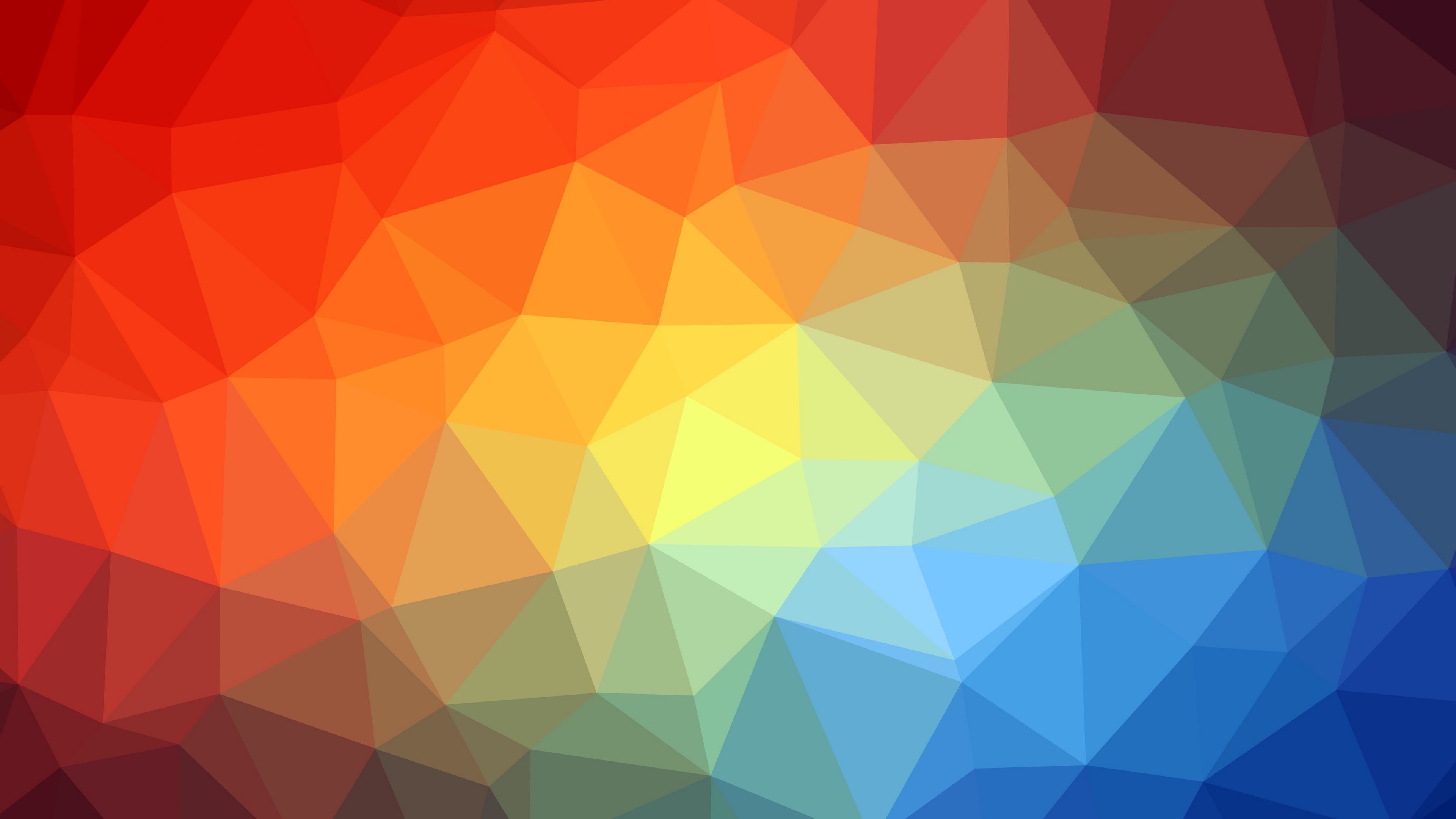 Polygon Geometric Multicolor Colorful 3d Pattern Triangle