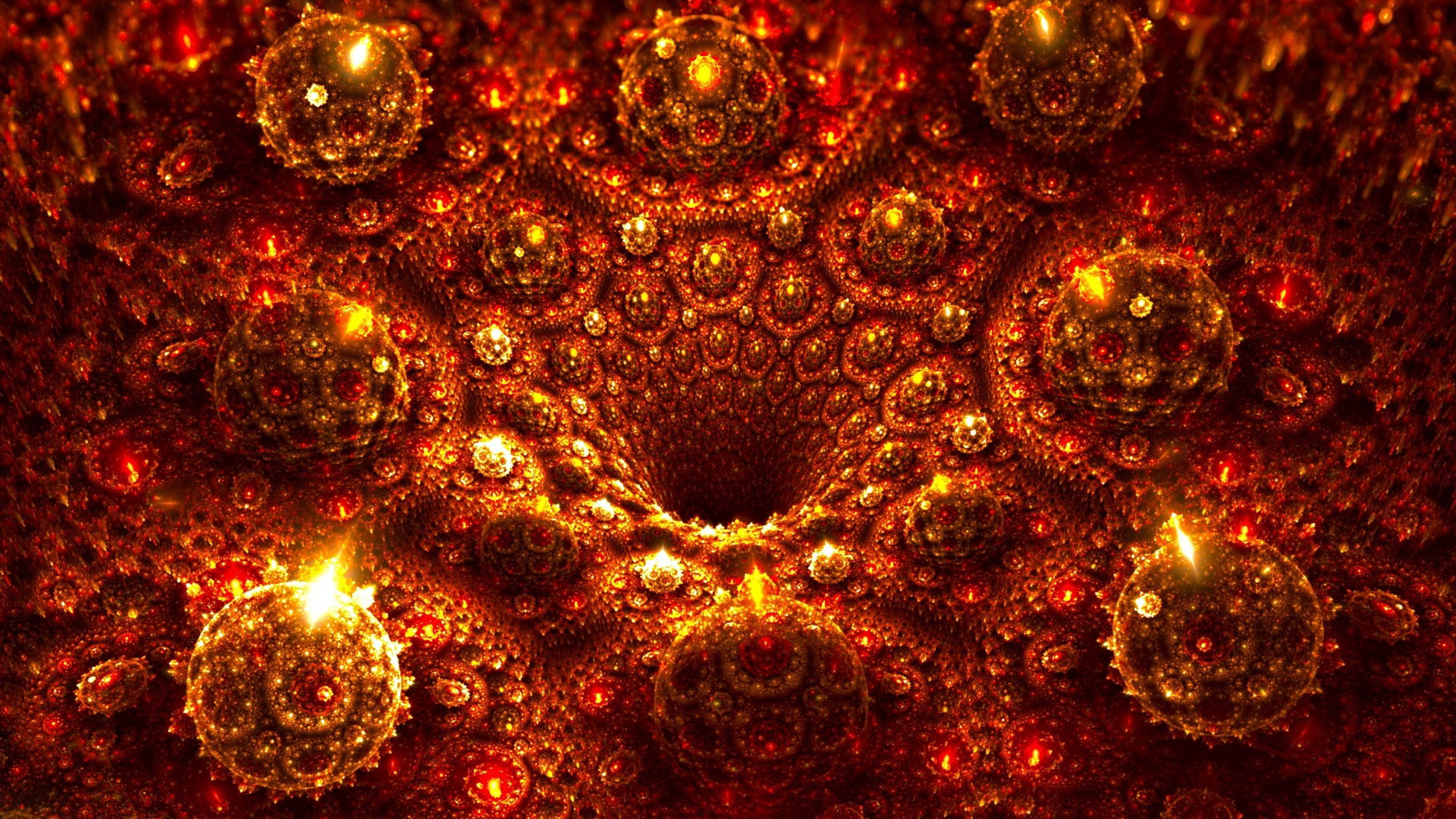  Burning Immersion Lava Patterns Wallpaper Background 4K Ultra HD 3840x2160