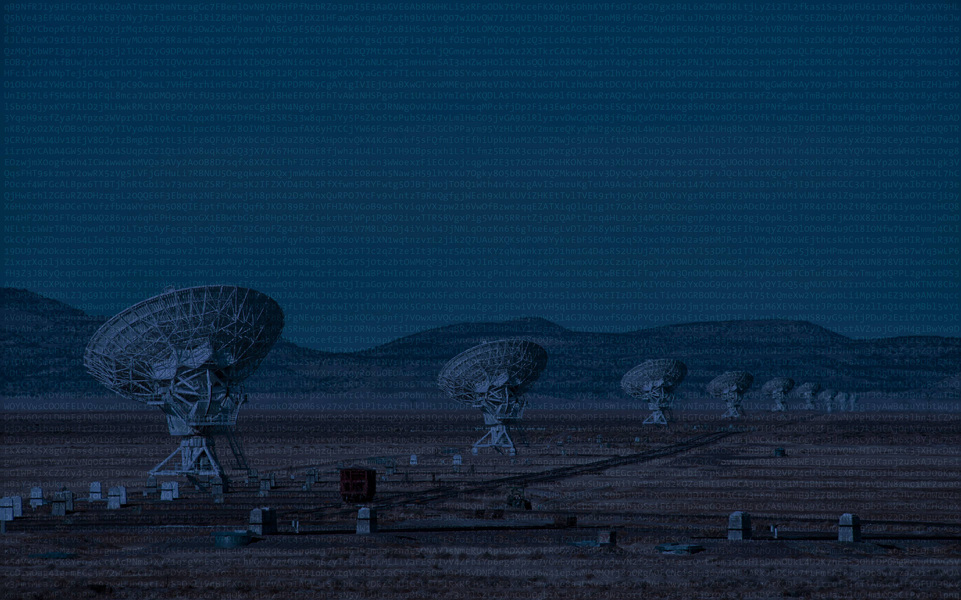 Antenna Radio Telescope Technology Codes Numbers Wallpaper