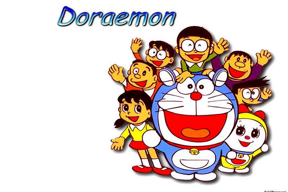 Doraemon and friends desktop wallpaper in 3d