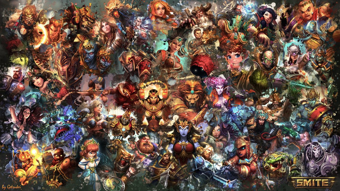 made a new Smite Wallpaper with all gods Smite