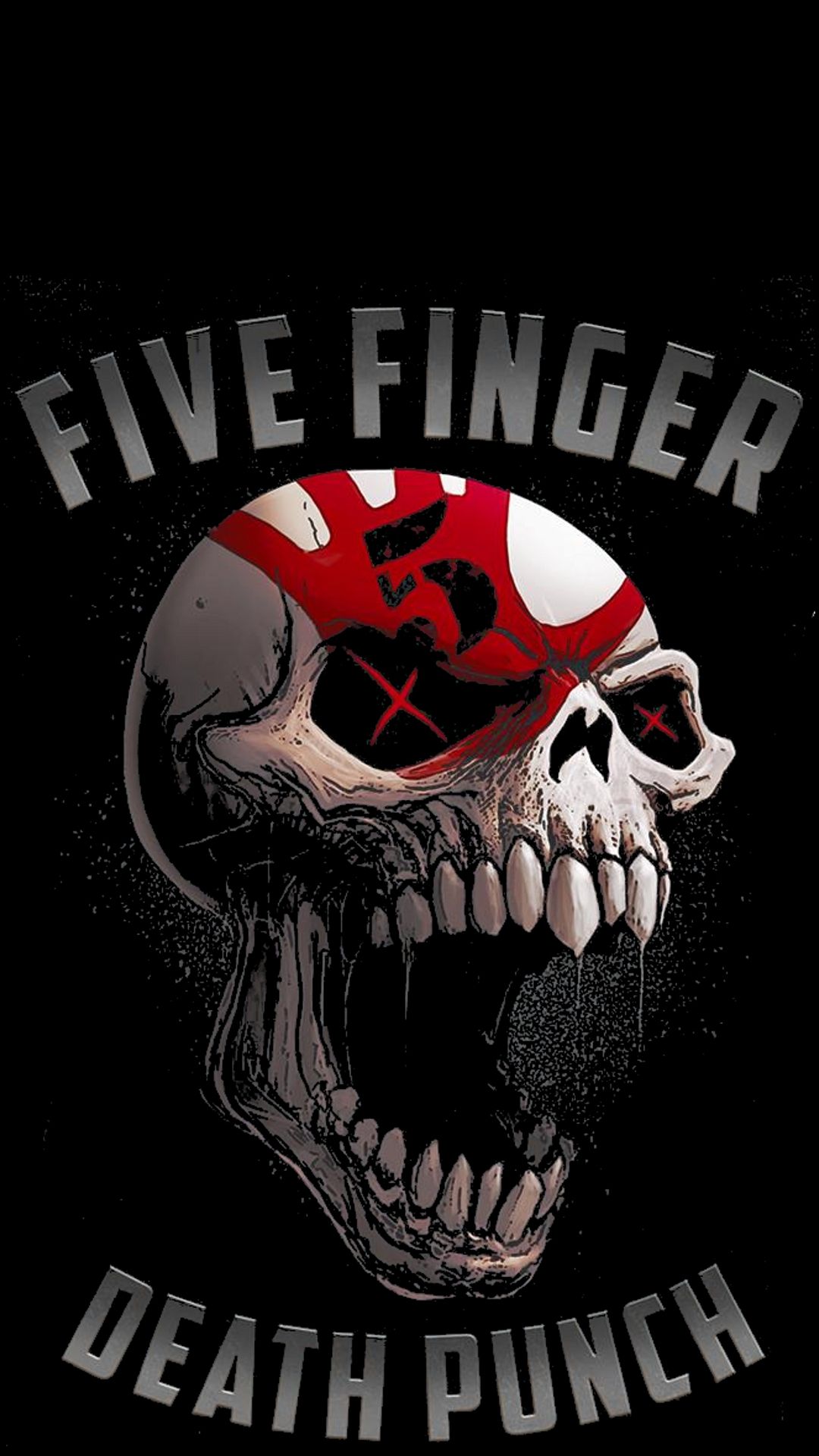 Five Finger Death Punch Skull Wallpaper Teahub Io